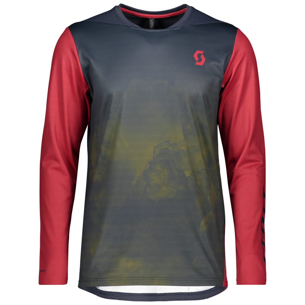 SCOTT Trail Storm jersey m:l Blue Nights:Wine Red.