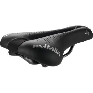 Selle italia -  Sella Lady Gel Flow S Tel. In Manganese Fibra-tek Nera