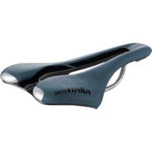 Selle italia -  Sella Slr Boost Superflow Gravel L Tel. In Ti 316 Fibra-tek Blu