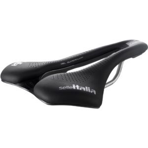 Selle italia -  Sella Max Slr Boost Gel Superflow Tel. In Ti 316 Fibra-tek Nera
