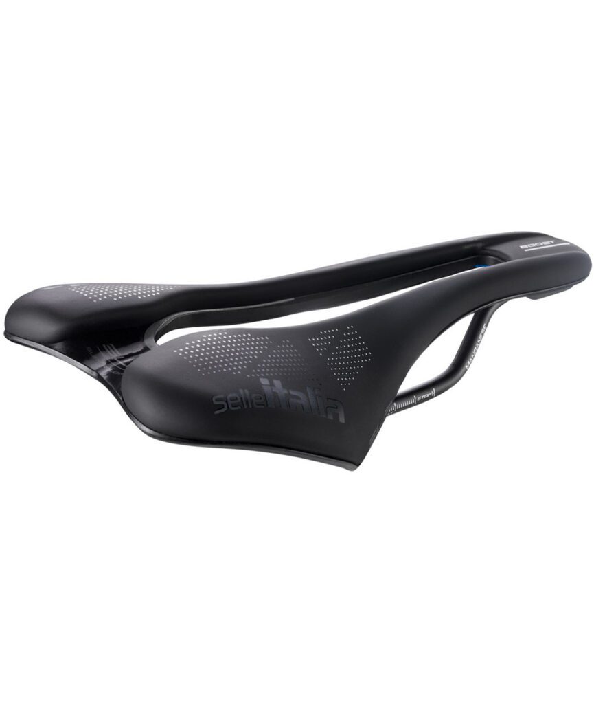 Selle italia - Sella Slr Boost Superflow Tm L Tel. In Manganese Soft-tek Nera