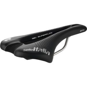 Selle italia - Max Slr Gel Superflow L Saddle Tel. In Ti 316 Fibra-tek Black