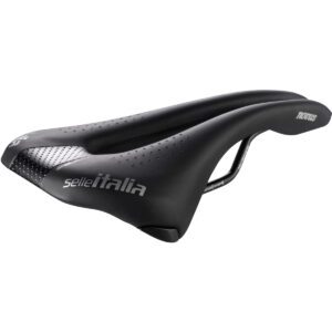 Selle italia -  Sella Novus Superflow Endurance Tm L Tel. In Manganese Duro-tek Nera