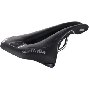 Selle italia -  Sella Novus Superflow Endurance S Tel. In Ti 316 Fibra-tek Nera